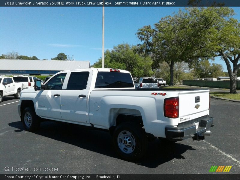 Summit White / Dark Ash/Jet Black 2018 Chevrolet Silverado 2500HD Work Truck Crew Cab 4x4