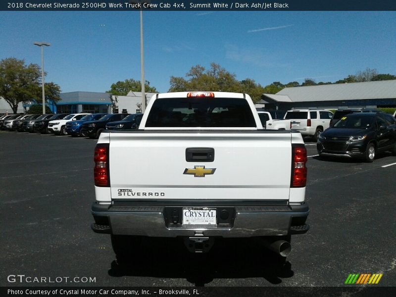 Summit White / Dark Ash/Jet Black 2018 Chevrolet Silverado 2500HD Work Truck Crew Cab 4x4