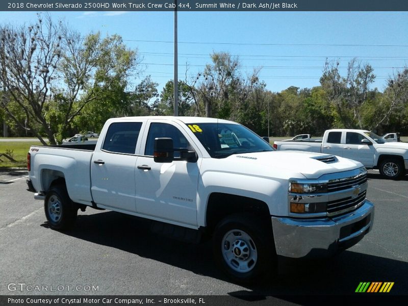 Summit White / Dark Ash/Jet Black 2018 Chevrolet Silverado 2500HD Work Truck Crew Cab 4x4