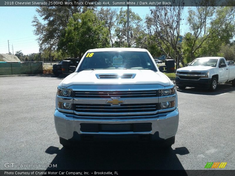 Summit White / Dark Ash/Jet Black 2018 Chevrolet Silverado 2500HD Work Truck Crew Cab 4x4