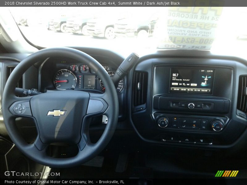 Summit White / Dark Ash/Jet Black 2018 Chevrolet Silverado 2500HD Work Truck Crew Cab 4x4