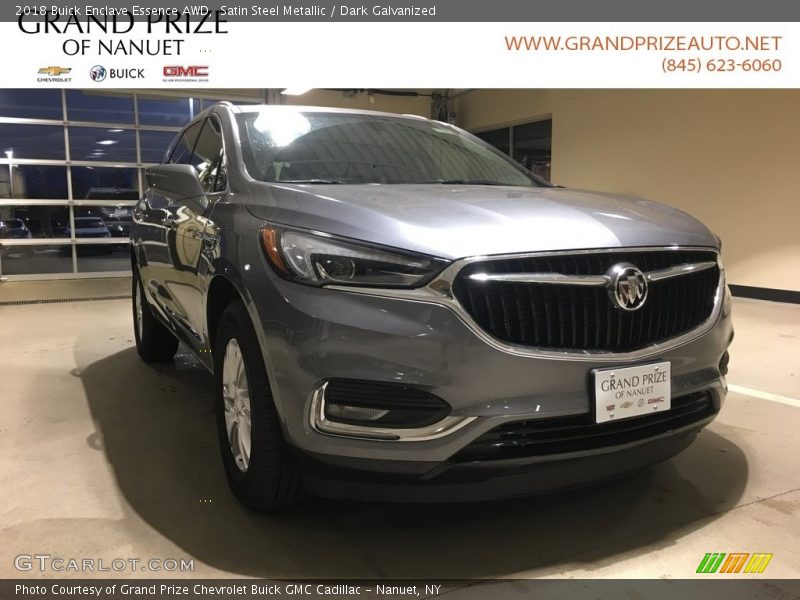 Satin Steel Metallic / Dark Galvanized 2018 Buick Enclave Essence AWD