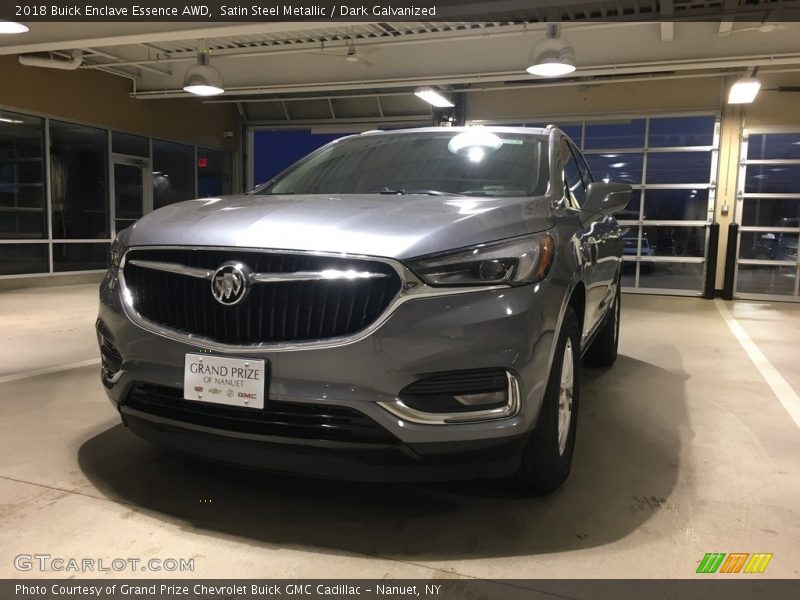 Satin Steel Metallic / Dark Galvanized 2018 Buick Enclave Essence AWD