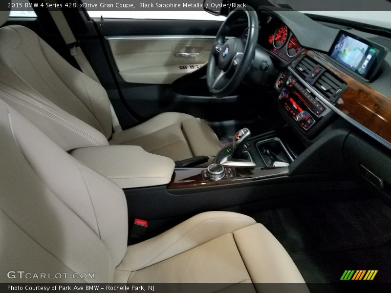Black Sapphire Metallic / Oyster/Black 2015 BMW 4 Series 428i xDrive Gran Coupe
