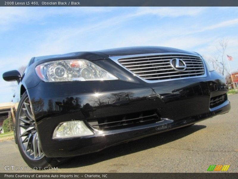 Obsidian Black / Black 2008 Lexus LS 460