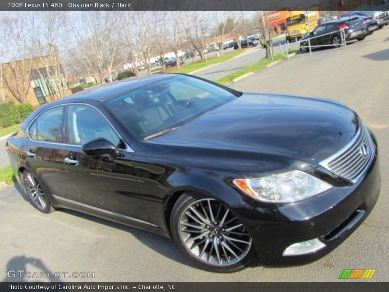 Obsidian Black / Black 2008 Lexus LS 460