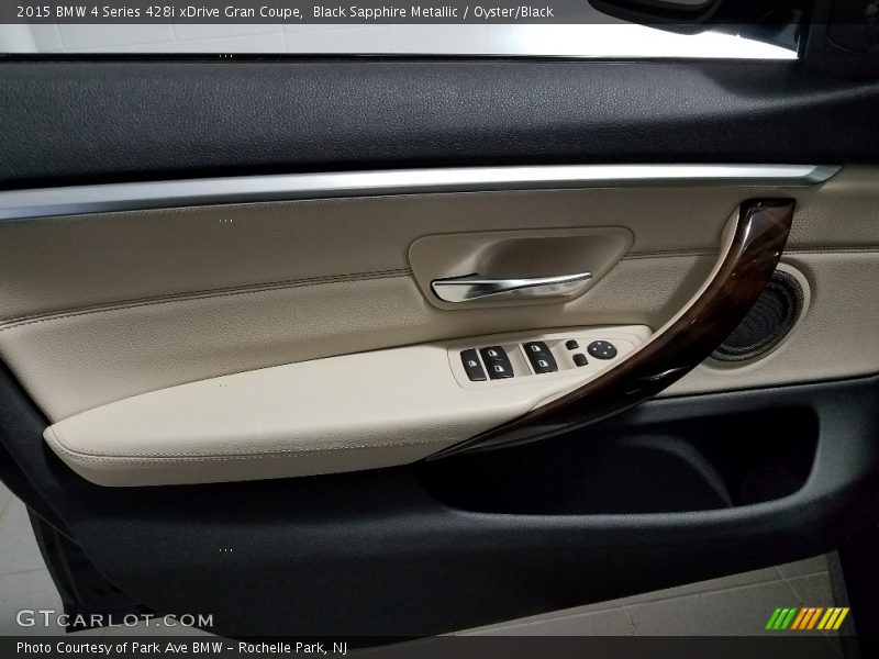 Black Sapphire Metallic / Oyster/Black 2015 BMW 4 Series 428i xDrive Gran Coupe