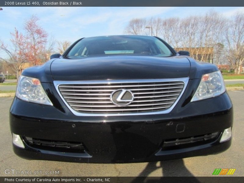 Obsidian Black / Black 2008 Lexus LS 460
