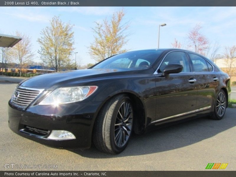 Obsidian Black / Black 2008 Lexus LS 460