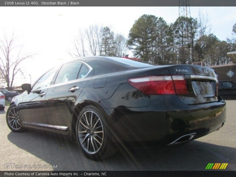 Obsidian Black / Black 2008 Lexus LS 460