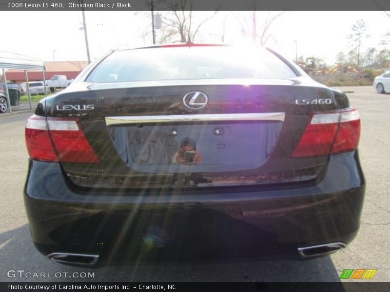 Obsidian Black / Black 2008 Lexus LS 460
