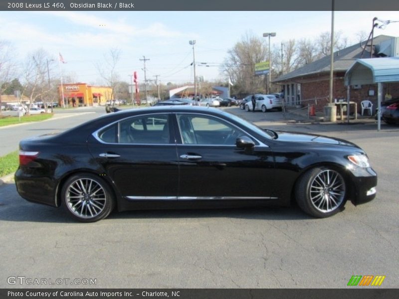 Obsidian Black / Black 2008 Lexus LS 460