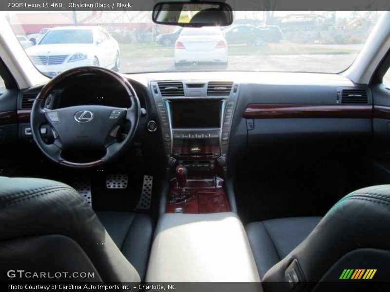Obsidian Black / Black 2008 Lexus LS 460