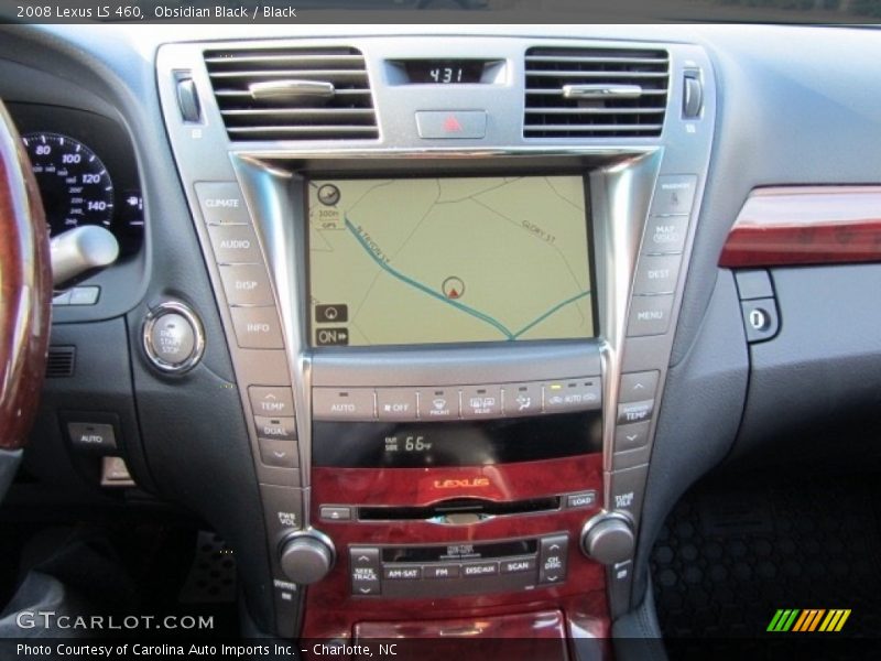 Obsidian Black / Black 2008 Lexus LS 460