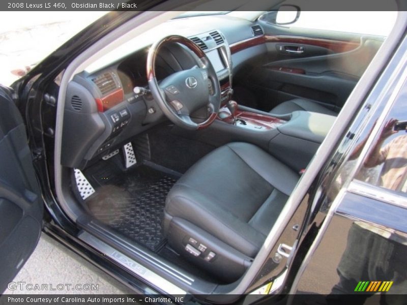 Obsidian Black / Black 2008 Lexus LS 460