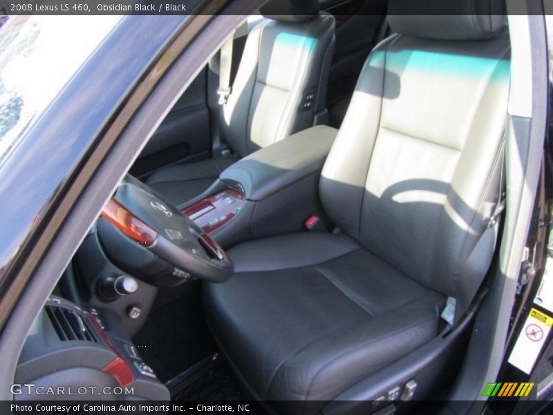 Obsidian Black / Black 2008 Lexus LS 460
