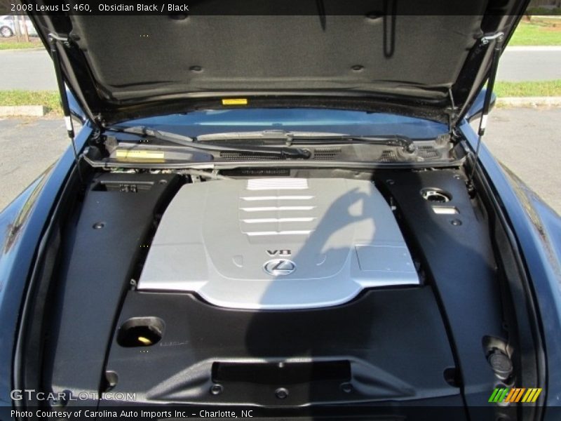 Obsidian Black / Black 2008 Lexus LS 460
