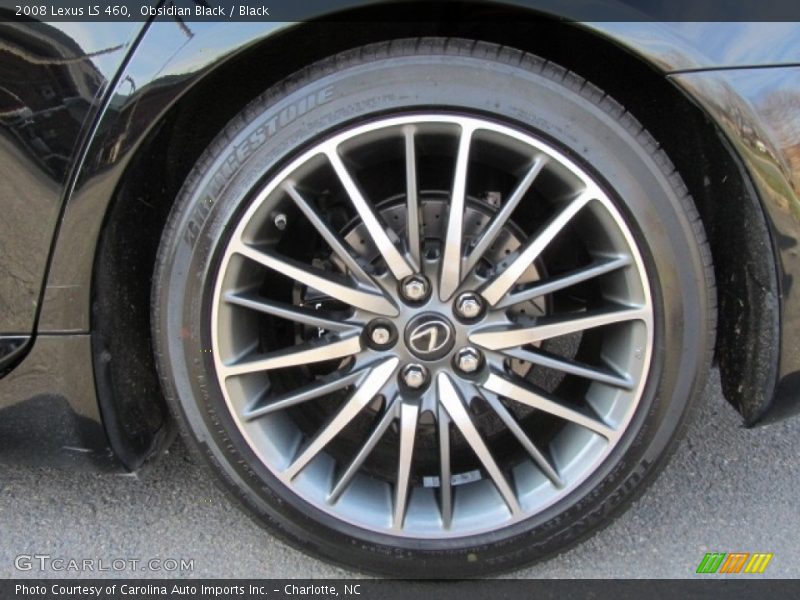Obsidian Black / Black 2008 Lexus LS 460