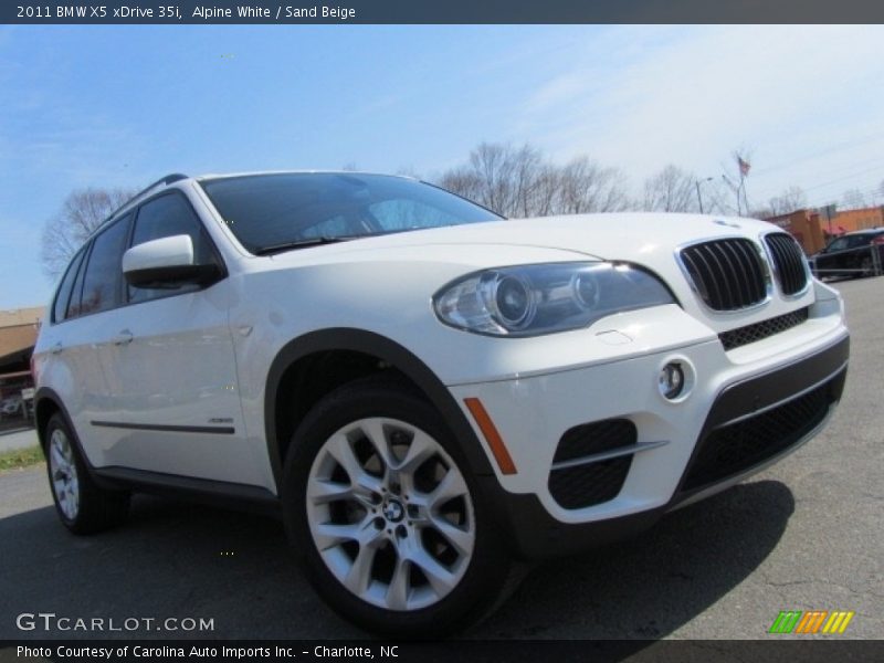 Alpine White / Sand Beige 2011 BMW X5 xDrive 35i