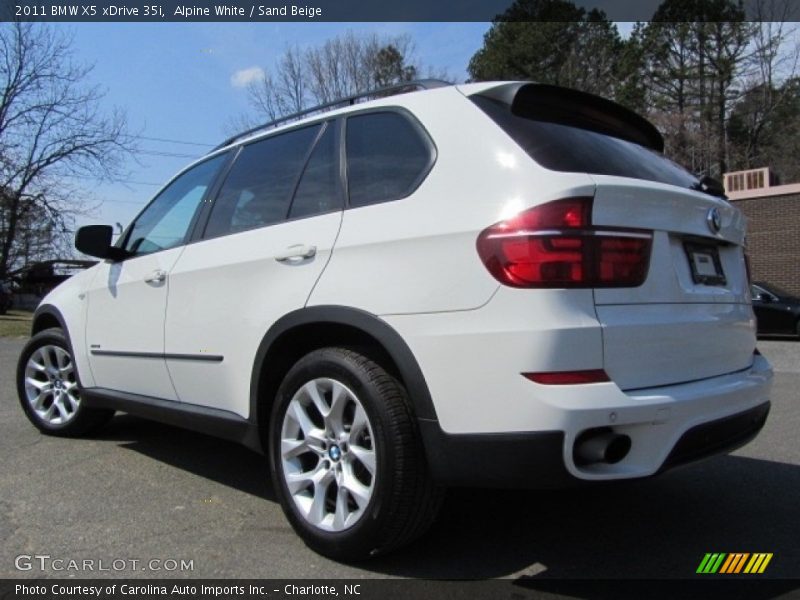 Alpine White / Sand Beige 2011 BMW X5 xDrive 35i