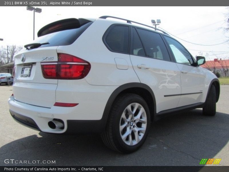 Alpine White / Sand Beige 2011 BMW X5 xDrive 35i