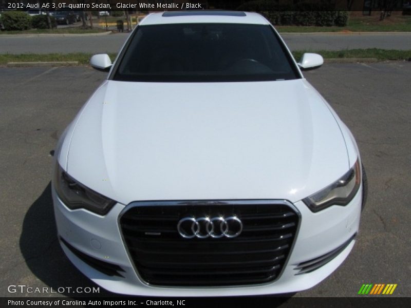 Glacier White Metallic / Black 2012 Audi A6 3.0T quattro Sedan