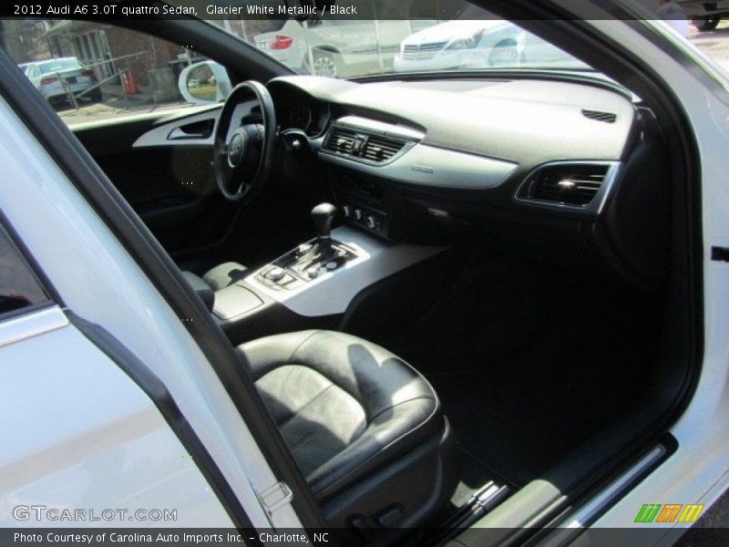 Glacier White Metallic / Black 2012 Audi A6 3.0T quattro Sedan