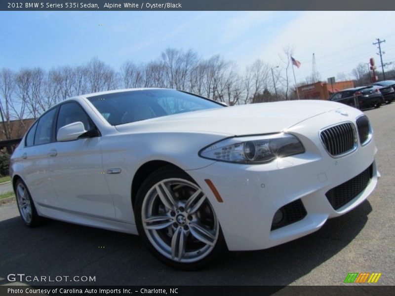 Alpine White / Oyster/Black 2012 BMW 5 Series 535i Sedan