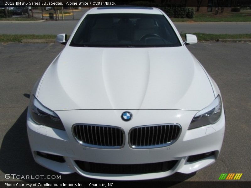 Alpine White / Oyster/Black 2012 BMW 5 Series 535i Sedan