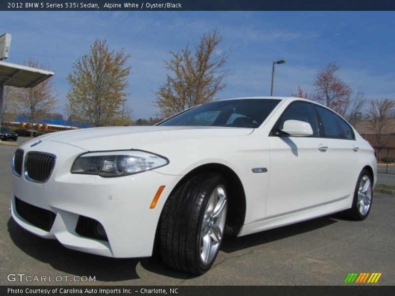 Alpine White / Oyster/Black 2012 BMW 5 Series 535i Sedan