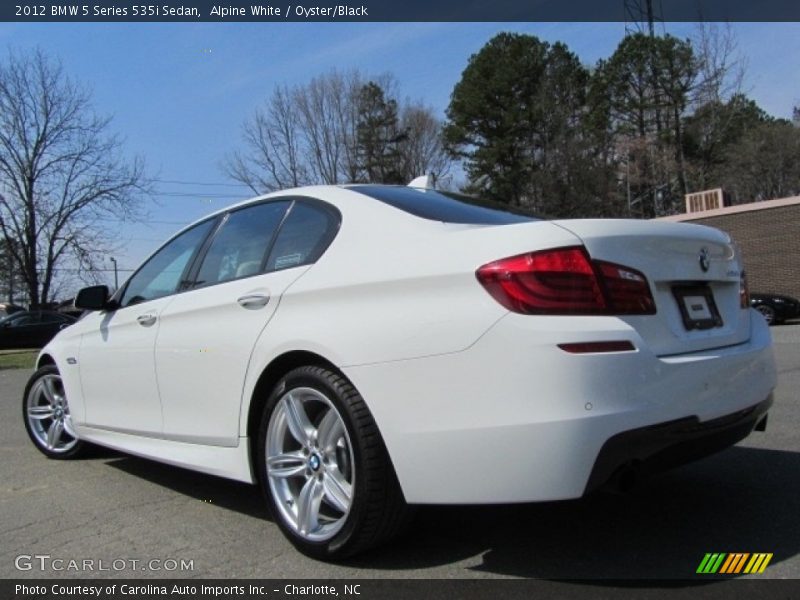 Alpine White / Oyster/Black 2012 BMW 5 Series 535i Sedan