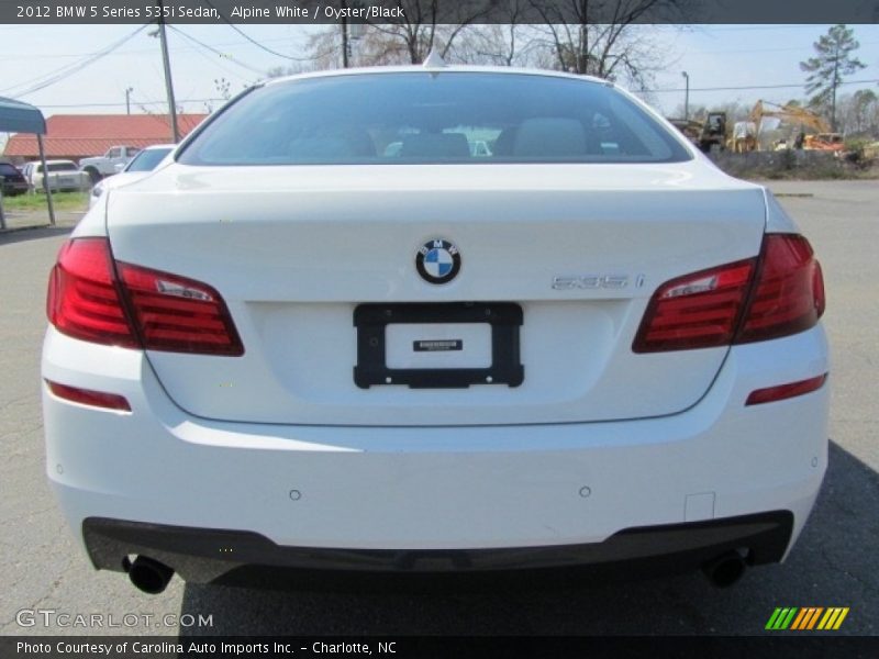 Alpine White / Oyster/Black 2012 BMW 5 Series 535i Sedan