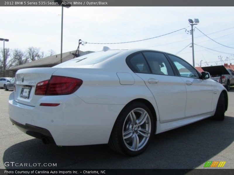 Alpine White / Oyster/Black 2012 BMW 5 Series 535i Sedan