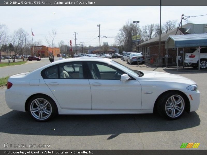 Alpine White / Oyster/Black 2012 BMW 5 Series 535i Sedan