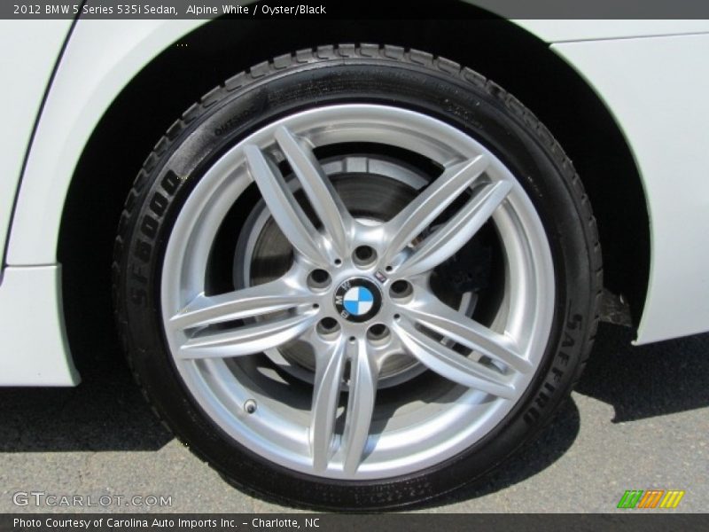 Alpine White / Oyster/Black 2012 BMW 5 Series 535i Sedan