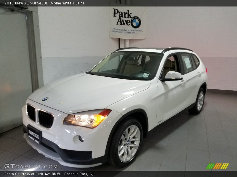 Alpine White / Beige 2015 BMW X1 xDrive28i