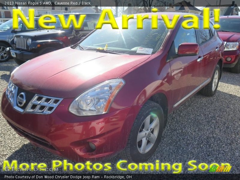 Cayenne Red / Black 2013 Nissan Rogue S AWD