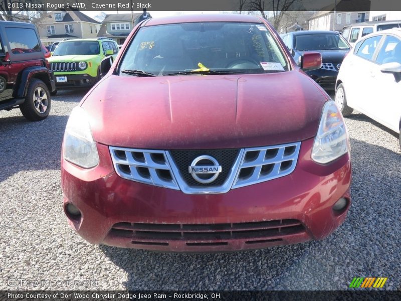 Cayenne Red / Black 2013 Nissan Rogue S AWD