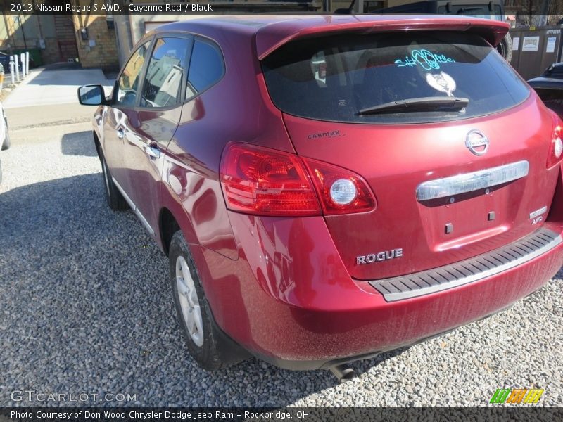 Cayenne Red / Black 2013 Nissan Rogue S AWD