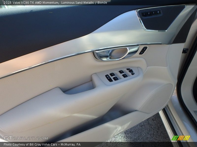 Luminous Sand Metallic / Blonde 2018 Volvo XC90 T6 AWD Momentum