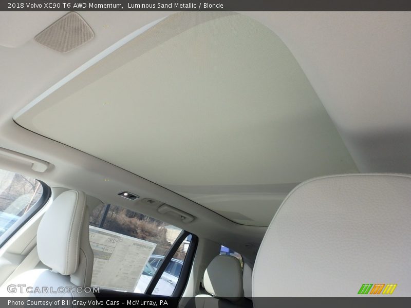 Luminous Sand Metallic / Blonde 2018 Volvo XC90 T6 AWD Momentum