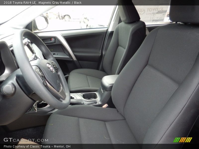 Magnetic Gray Metallic / Black 2018 Toyota RAV4 LE