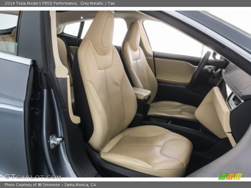 Front Seat of 2014 Model S P85D Performance