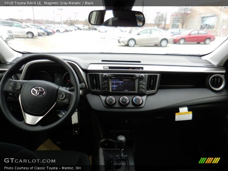 Magnetic Gray Metallic / Black 2018 Toyota RAV4 LE