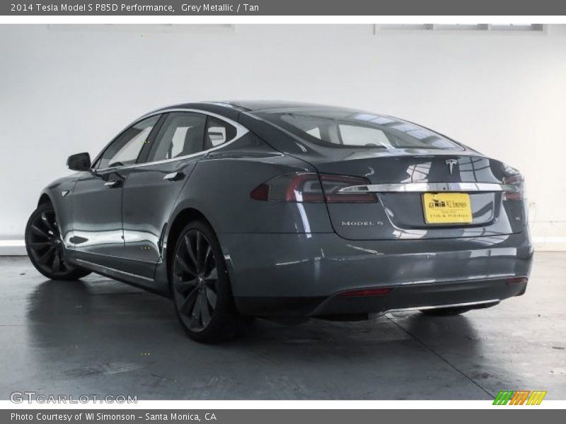 Grey Metallic / Tan 2014 Tesla Model S P85D Performance