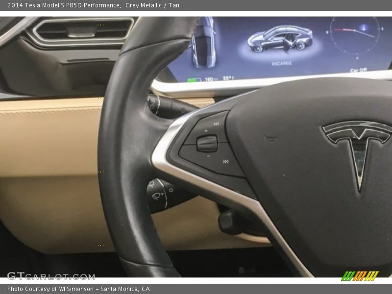  2014 Model S P85D Performance Steering Wheel