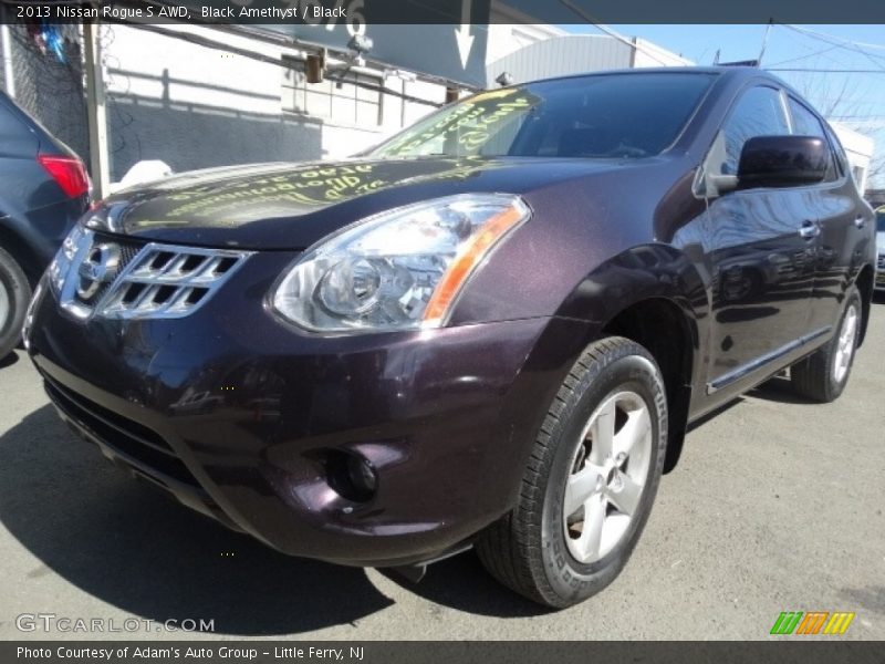 Black Amethyst / Black 2013 Nissan Rogue S AWD