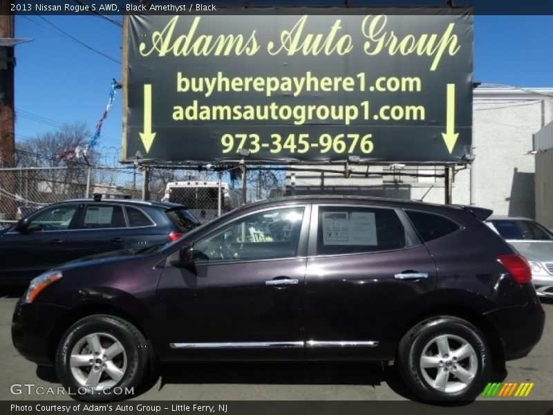 Black Amethyst / Black 2013 Nissan Rogue S AWD