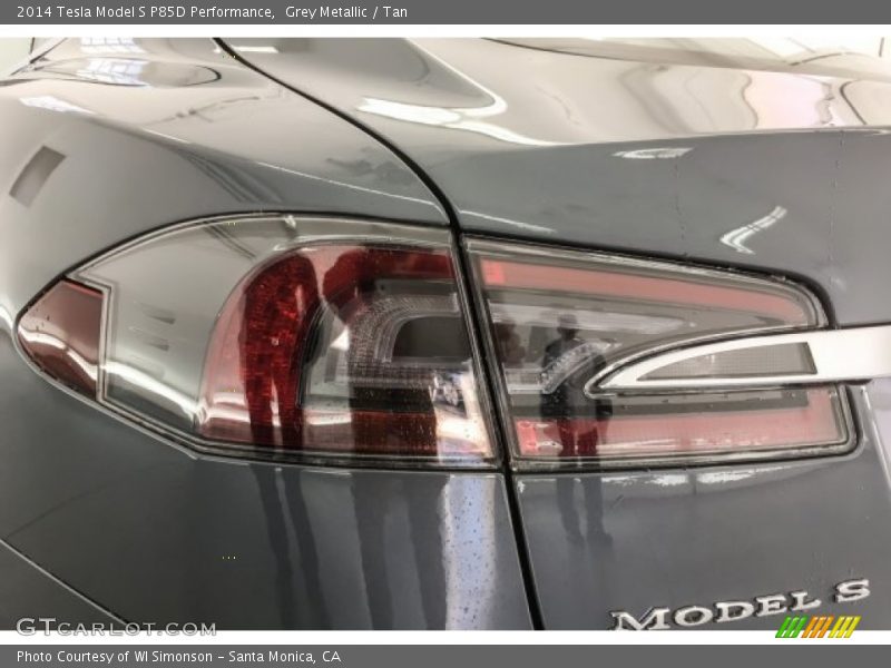 Grey Metallic / Tan 2014 Tesla Model S P85D Performance