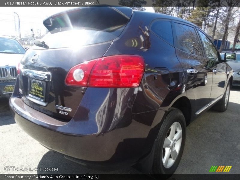 Black Amethyst / Black 2013 Nissan Rogue S AWD
